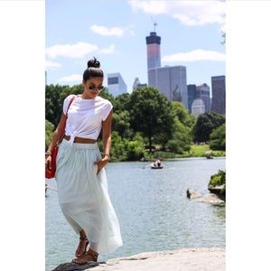 Sky Blue Zara  Maxi Skirt